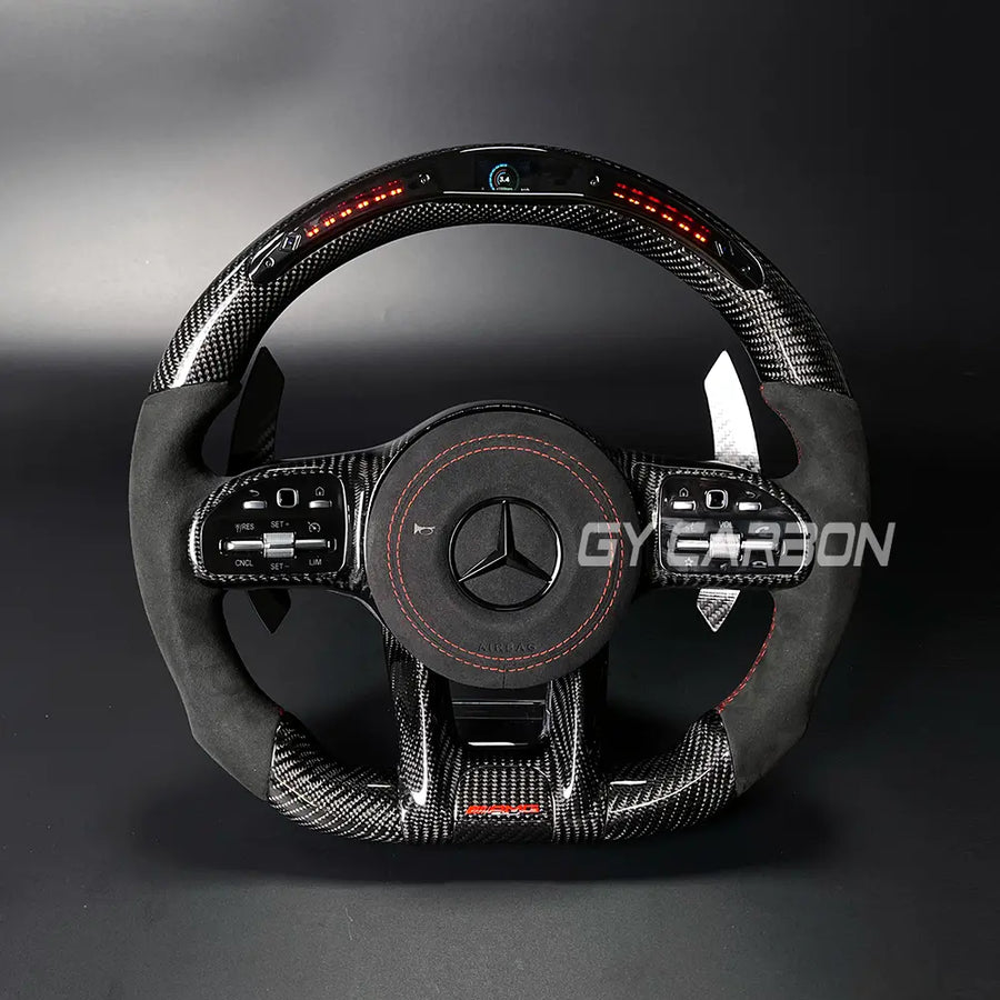 Carbon Fiber LED Steering Wheel For Mercedes Benz G Class C180 W204 W205 W166 W212 W220 W221 W222 C117 C43 C63