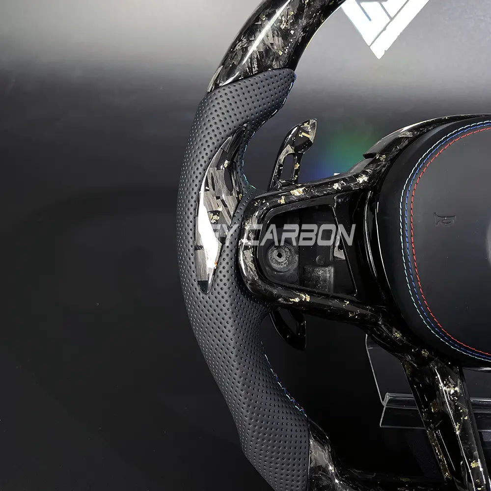 Carbon Fiber Steering Wheel For BMW X3M X4M X5M X6M M5 G87 G80 G82 G28 G20 G22 G38