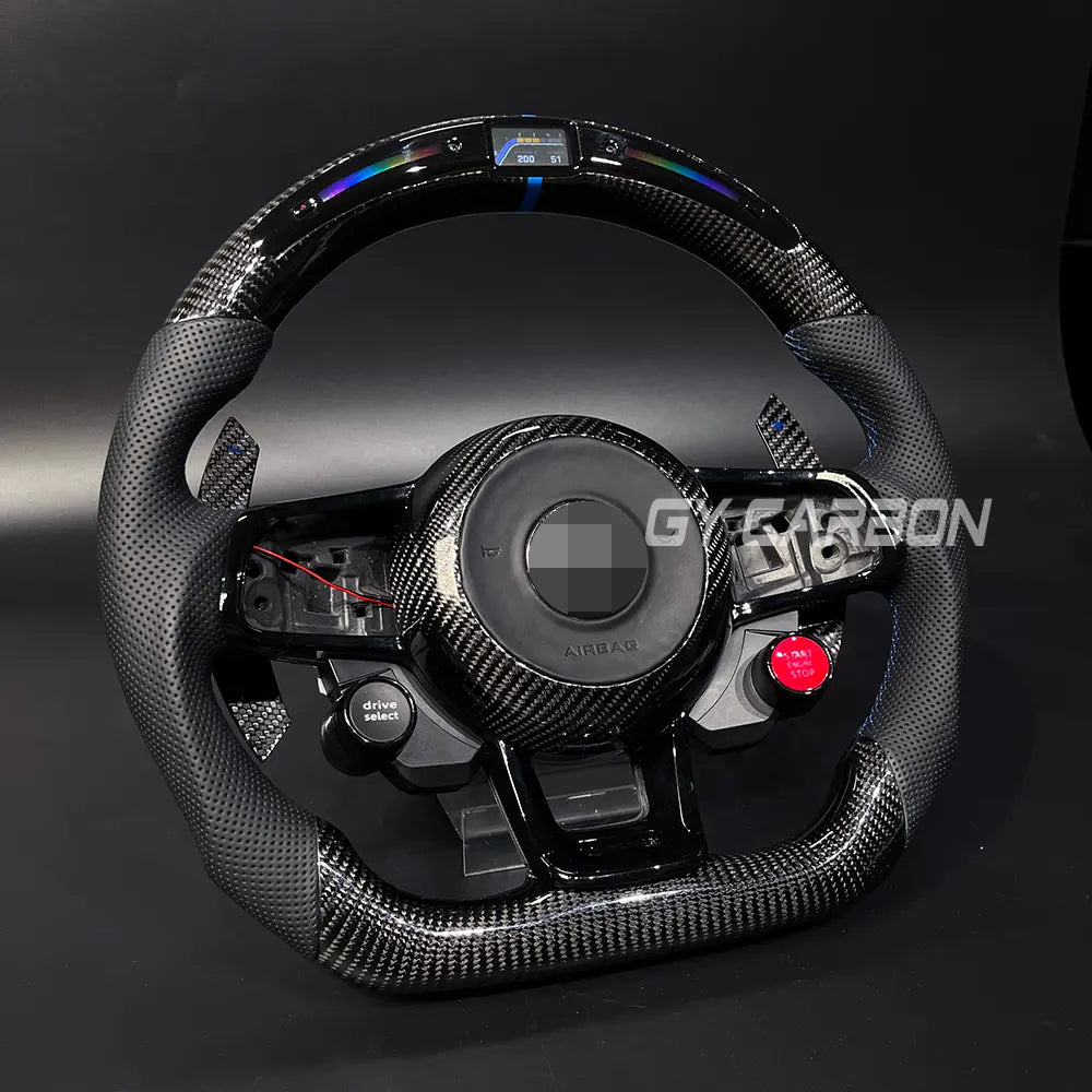 Custom Carbon Fiber Steering Wheel For VW Golf R MK7 Mk7.5 GTD
