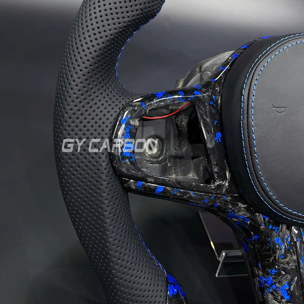 Forged Carbon Fiber LED Steering Wheel For BMW G Series X3-X5 M3-M5