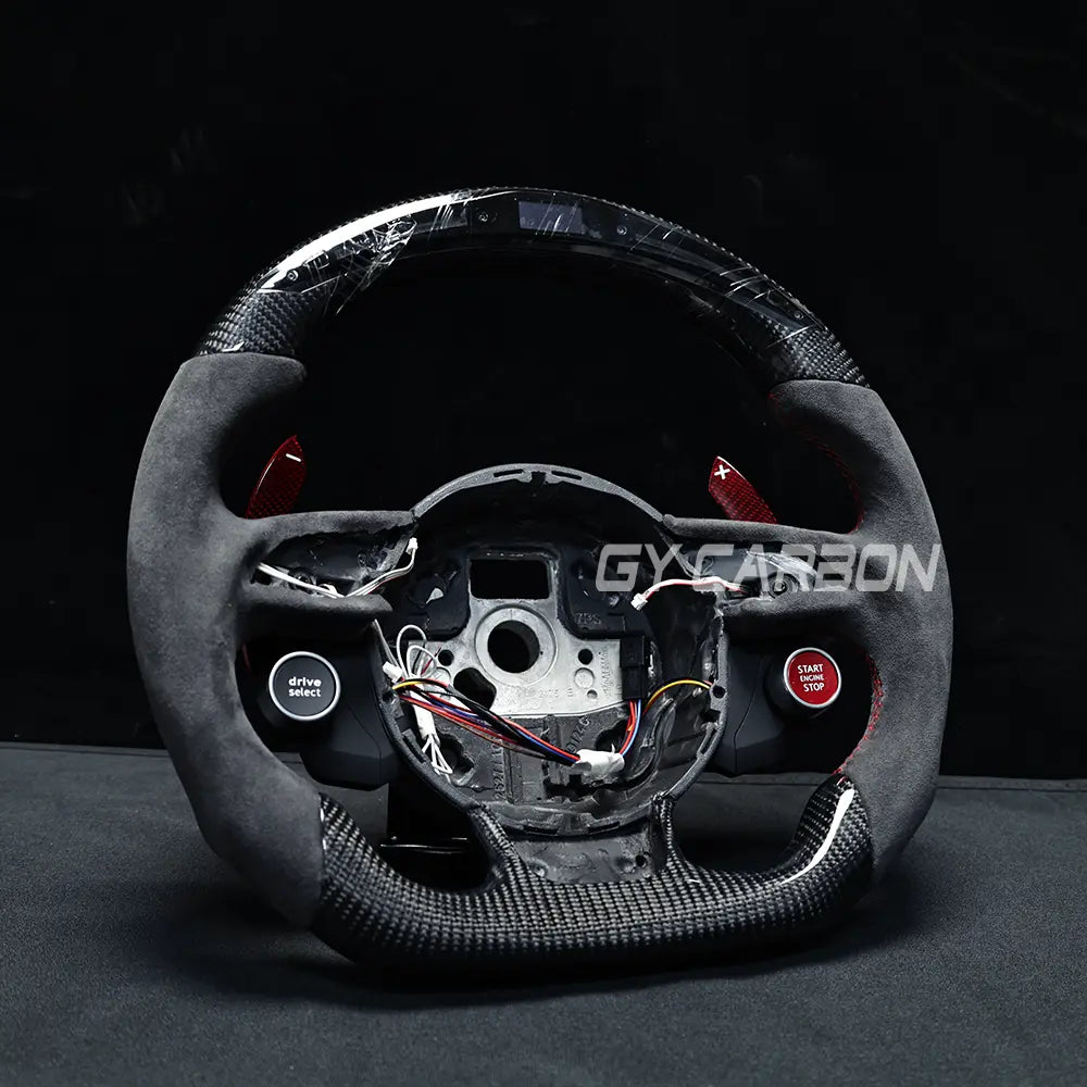 Custom Carbon Fiber LED Steering Wheel Fit For Audi B8/B8.5 Series