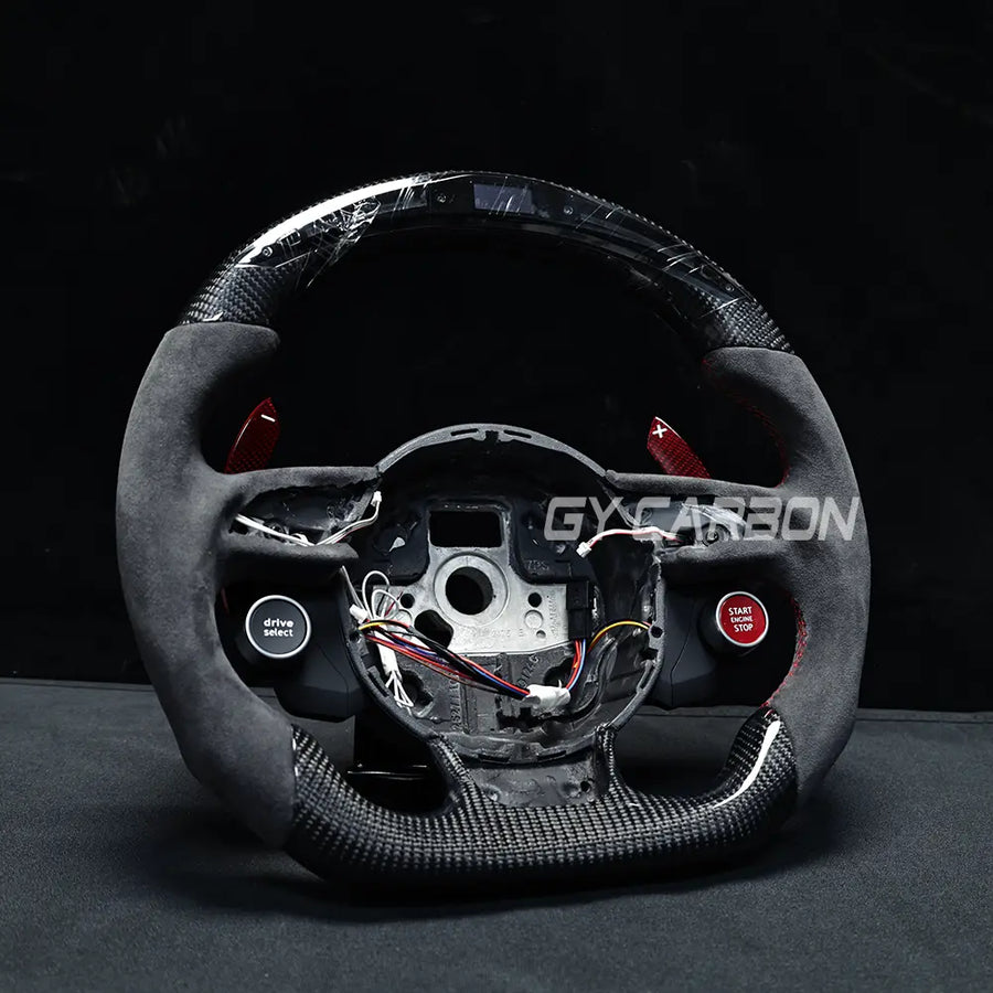 Custom Carbon Fiber LED Steering Wheel Fit For Audi B8/B8.5 Series