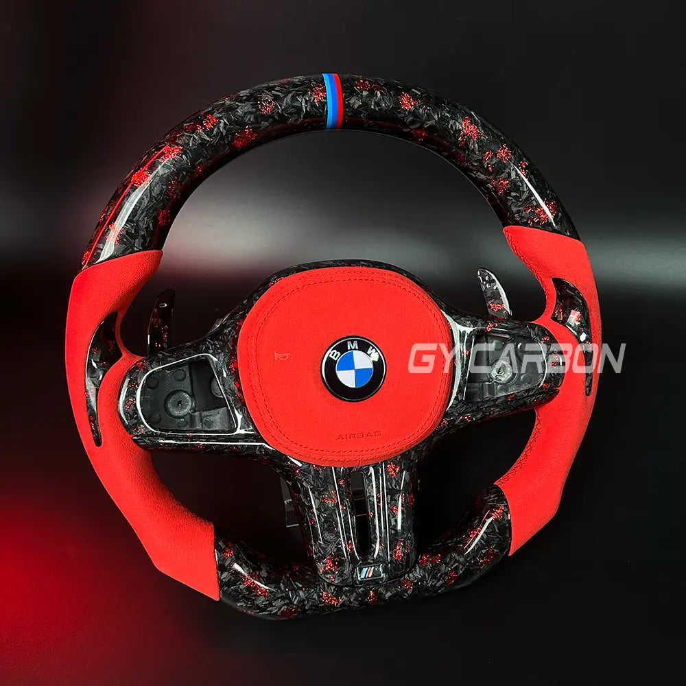 Forged Carbon Fiber Steering Wheel For BMW 3-5 Series M2 M3 M4 M5 M6