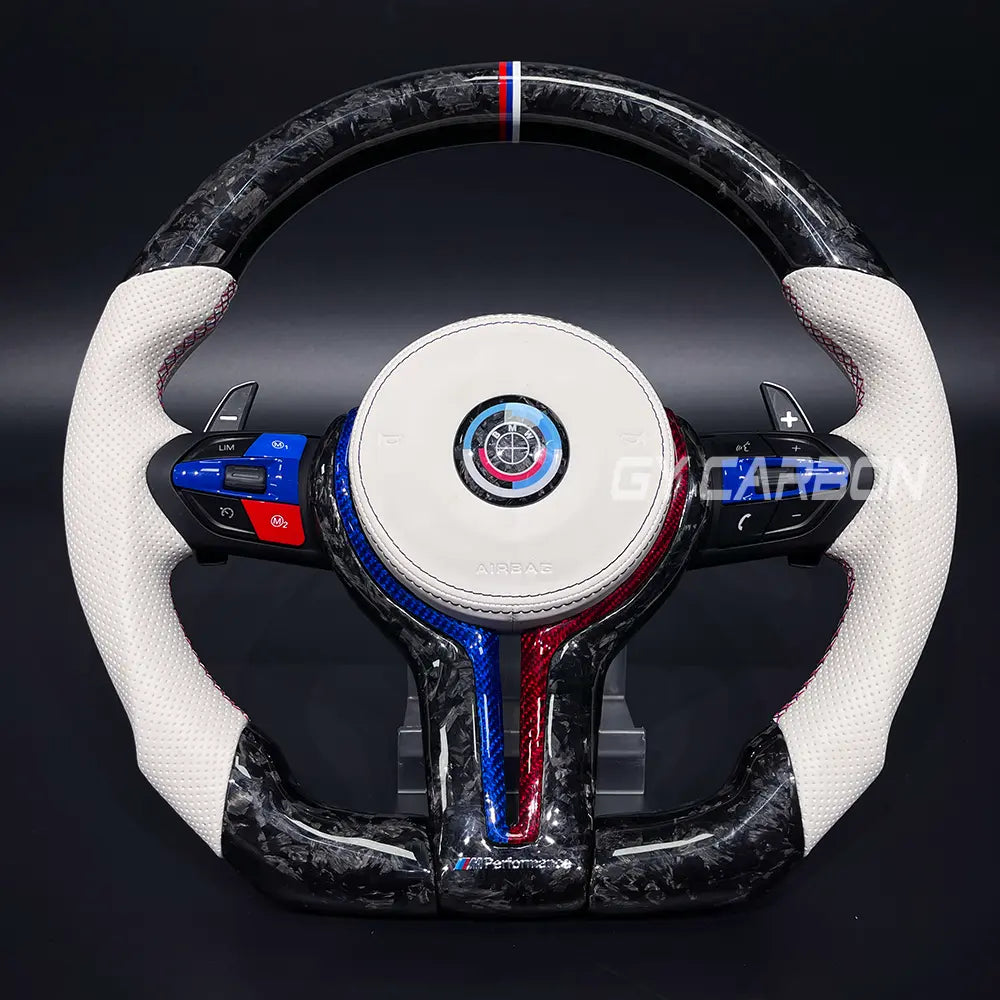 Custom Forged Carbon Fiber Steering Wheel For BMW M1-M7 1-7 Series Upgrade Plug and Play