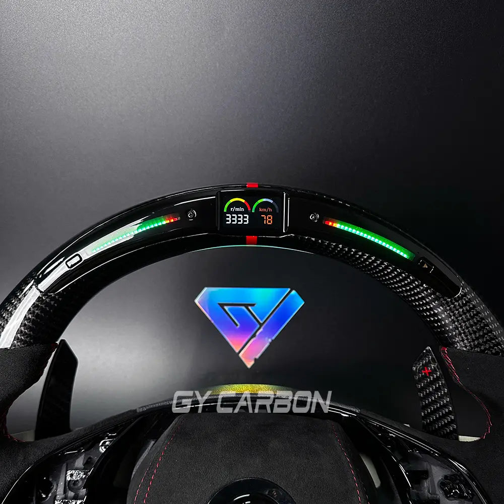 LED Steering Wheel For Skoda VRS Octavia A8 MK4 ENYAQ IV RS