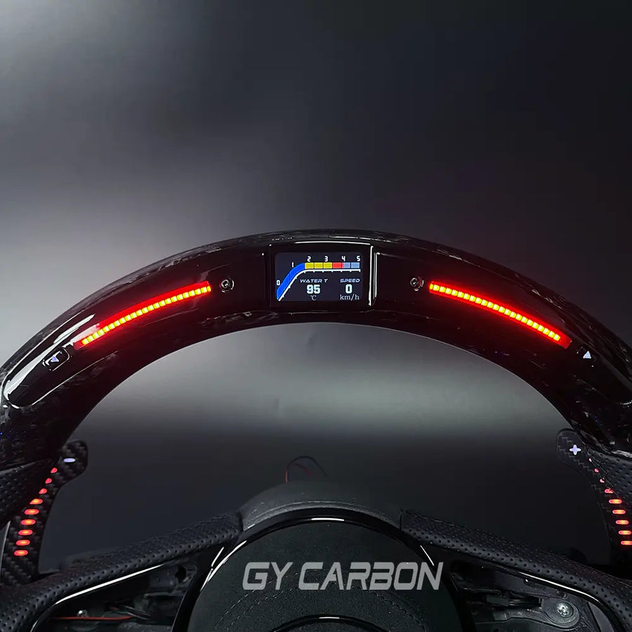 LED Steering Wheel Fit For Audi RS3 RS4 RS5 S3 S4 S5 A3 A4 A5 2016-2022