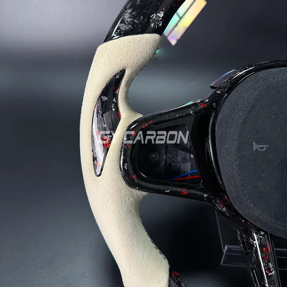 Forged Carbon Fiber LED Steering Wheel For BMW G Series Upgrade CS