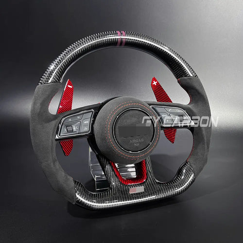 Carbon Fiber Steering Wheel Fit For Audi B9 Series