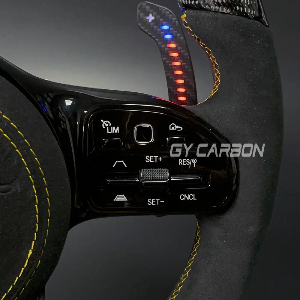 Carbon Fiber LED Steering Wheel For Mercedes-Benz AMG Models A C E GLE GLC S CLA C63 W204 W205
