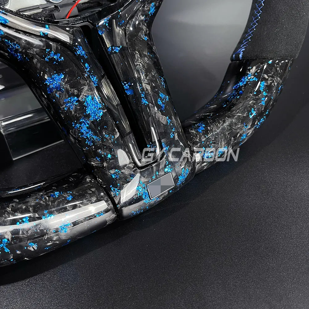 LED Steering Wheel For BMW M2-M7 X1-X7 Custom Forged Carbon Fiber