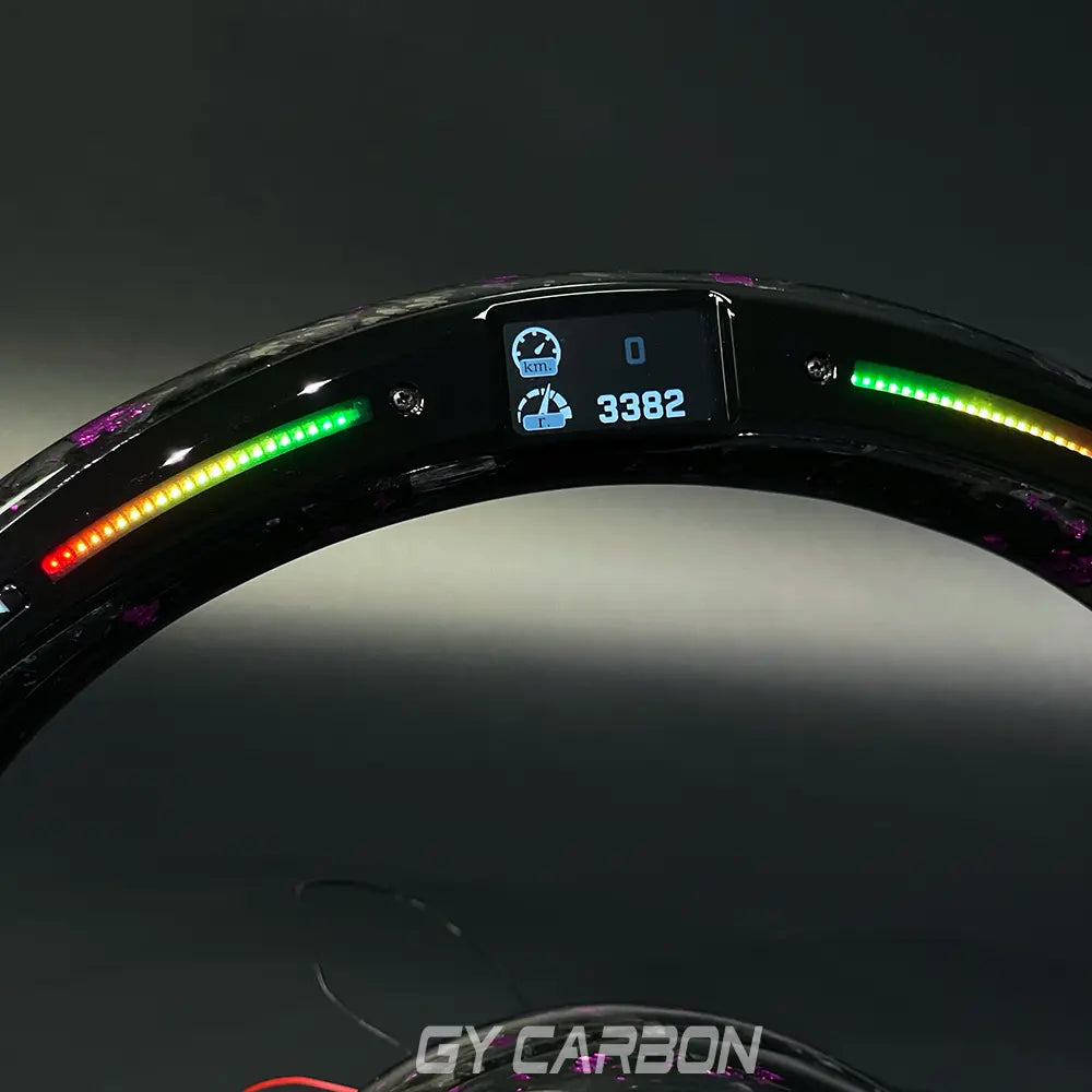 LED Steering Wheel For VW Golf R MK7 Mk7.5 Custom Forged Carbon