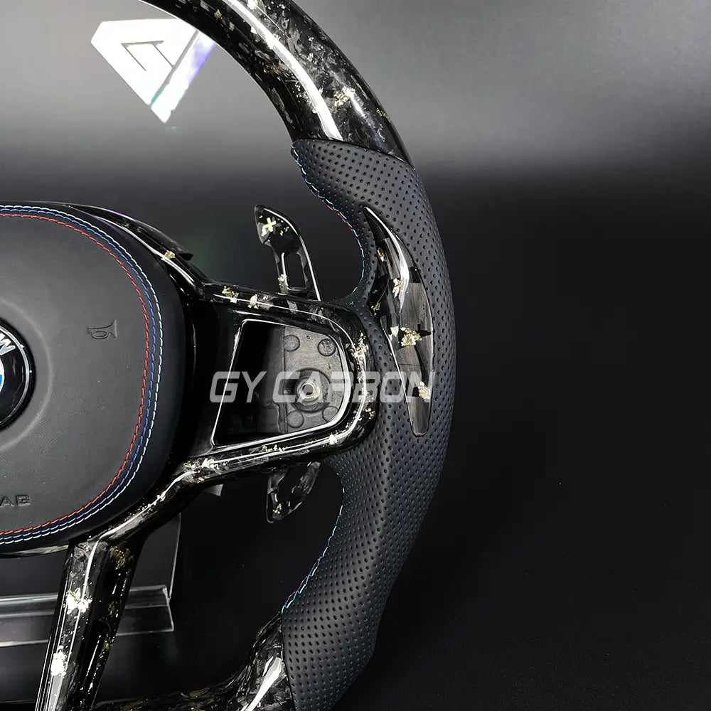 Carbon Fiber Steering Wheel For BMW X3M X4M X5M X6M M5 G87 G80 G82 G28 G20 G22 G38