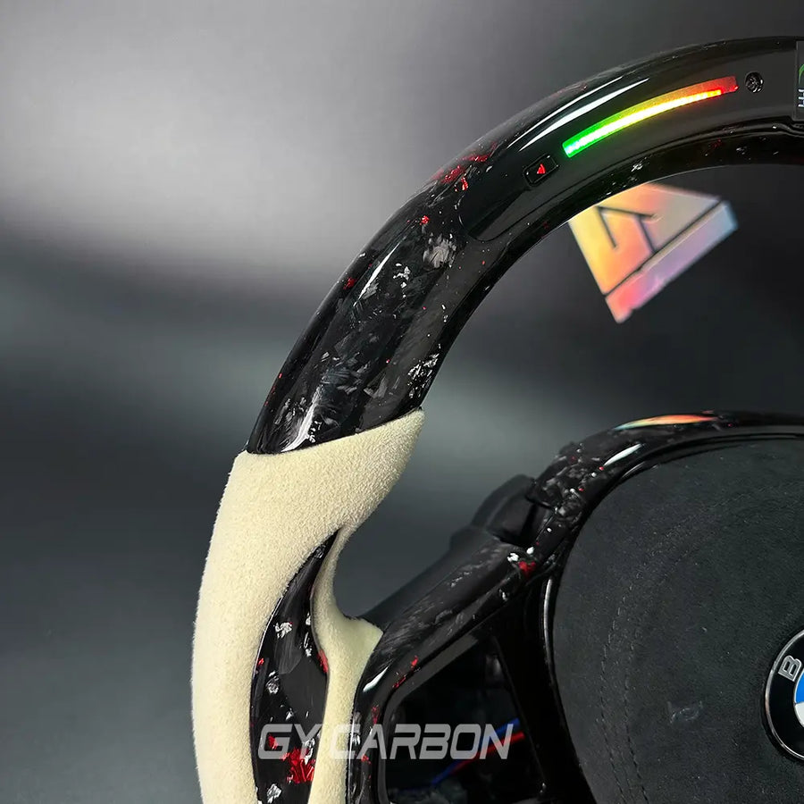 Forged Carbon Fiber LED Steering Wheel For BMW G Series Upgrade CS