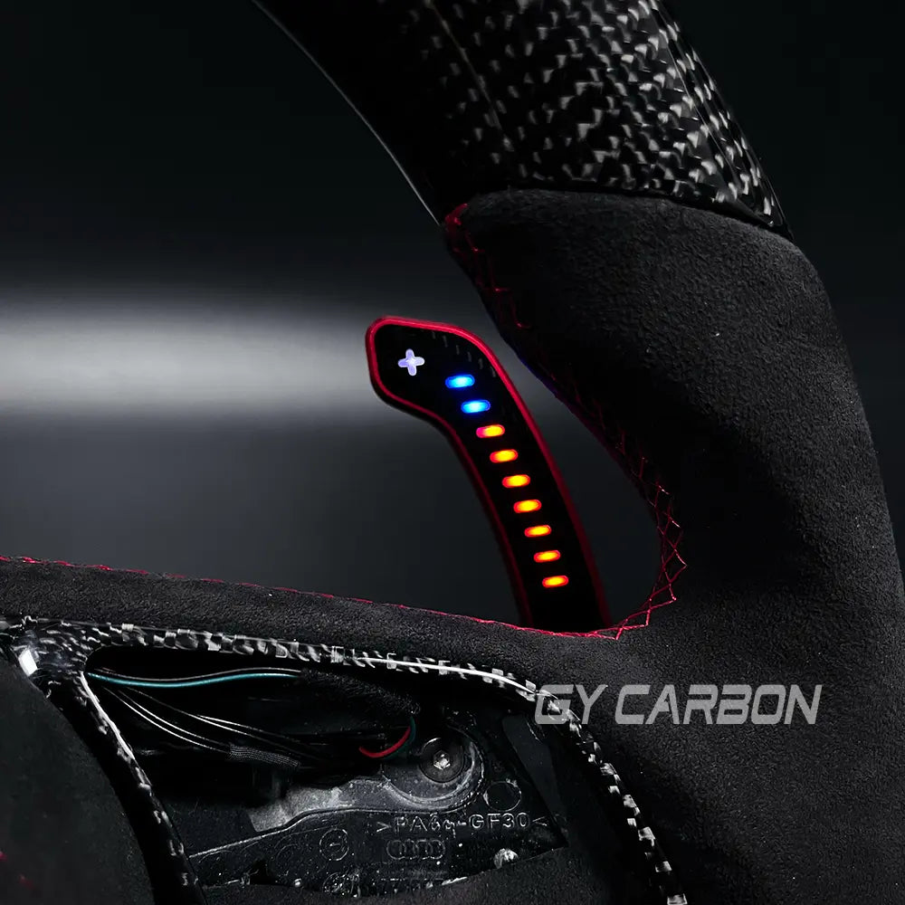 Custom LED Steering Wheel Fit For Audi A3 A4 A5 RS3 RS4 RS5 S3 S4 S5 S6