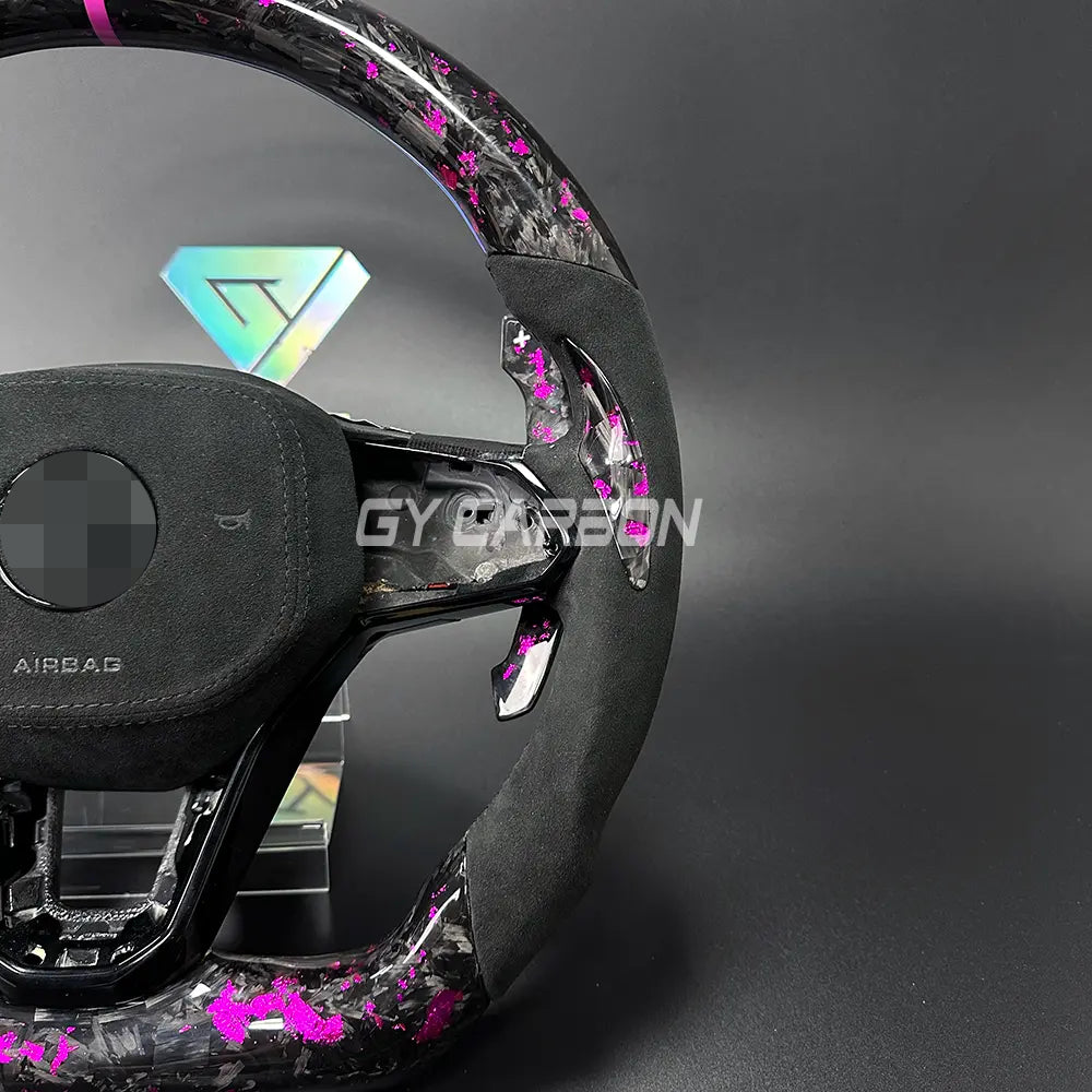 Custom Forged Carbon Steering Wheel Fit For VW Golf R GTI MK8/8.5