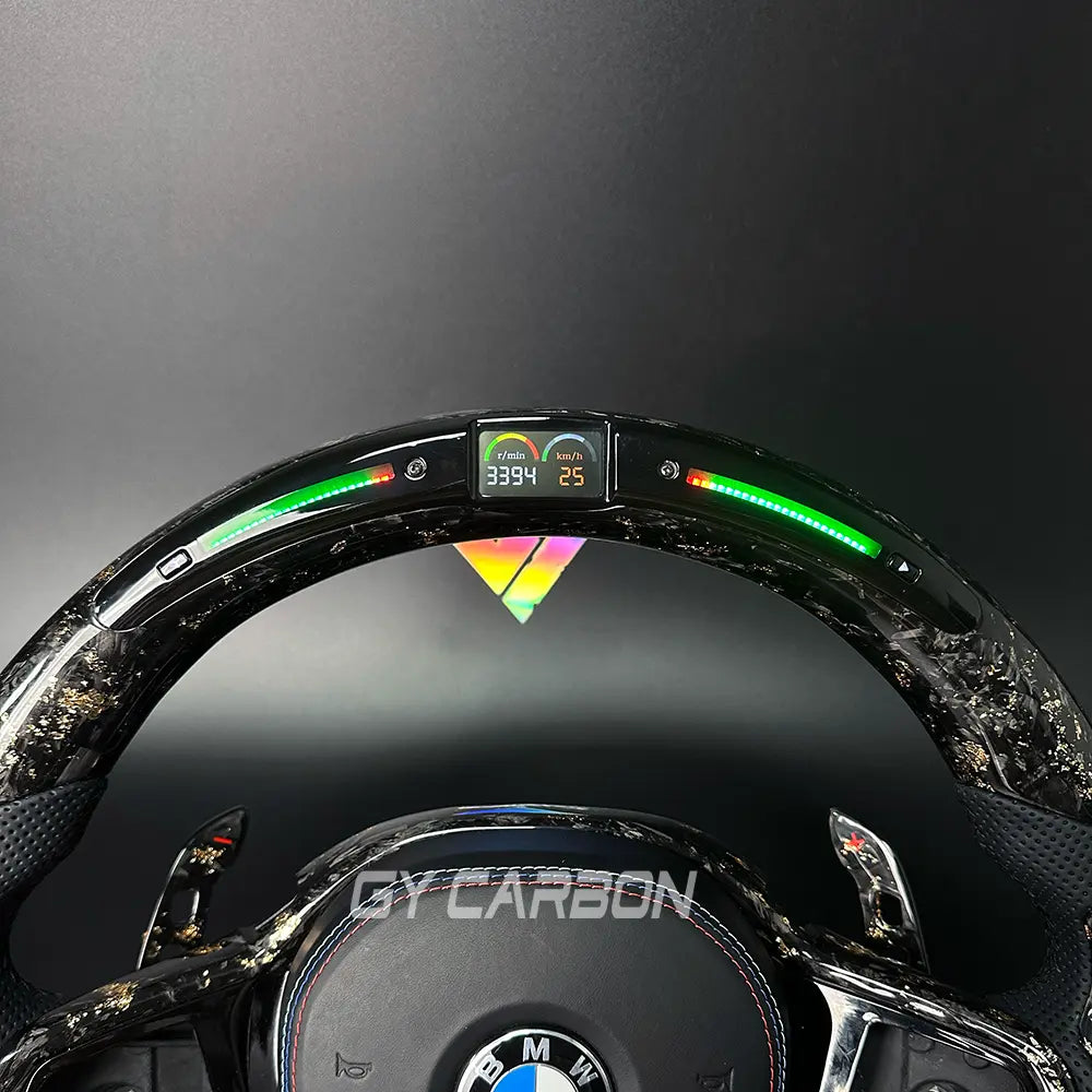 Forged Carbon Fiber LED Steering Wheel For BMW CS Series