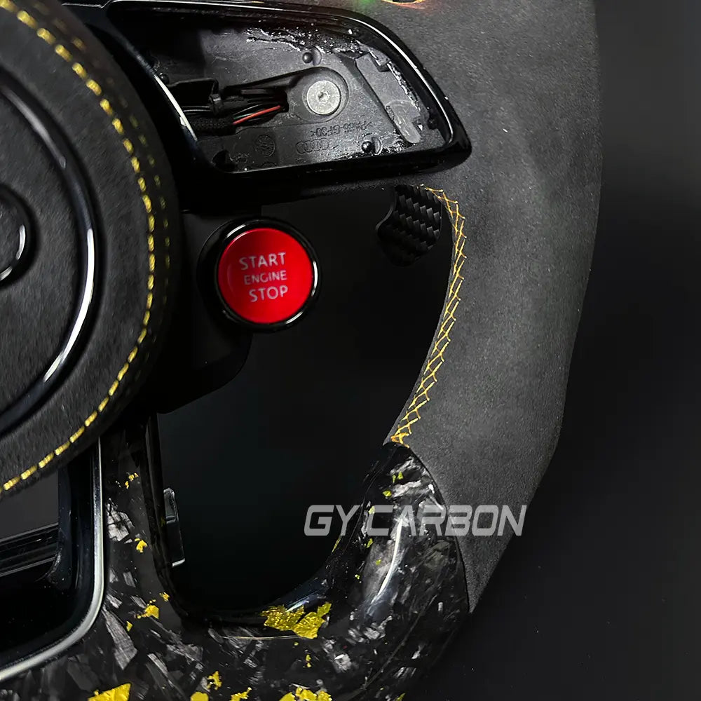 Custom Forged Carbon Steering Wheel Fit For Audi B9 Series