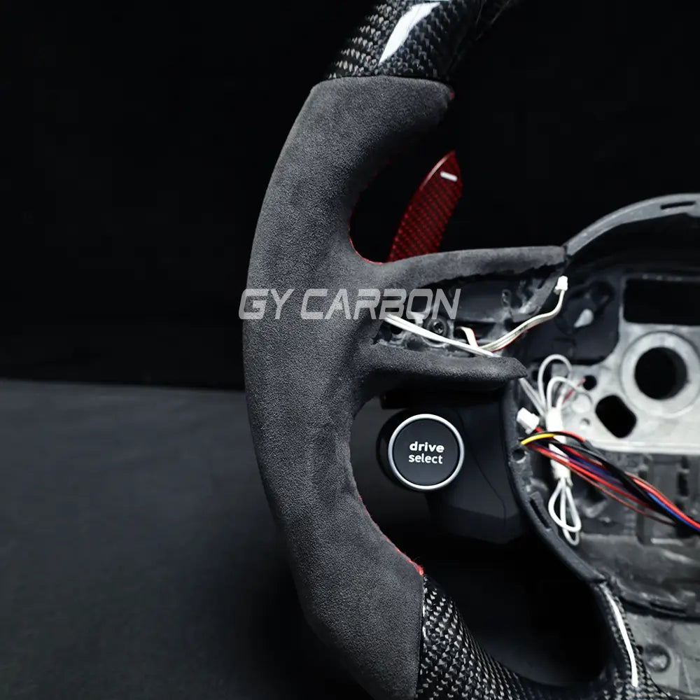 Custom Carbon Fiber LED Steering Wheel Fit For Audi B8/B8.5 Series