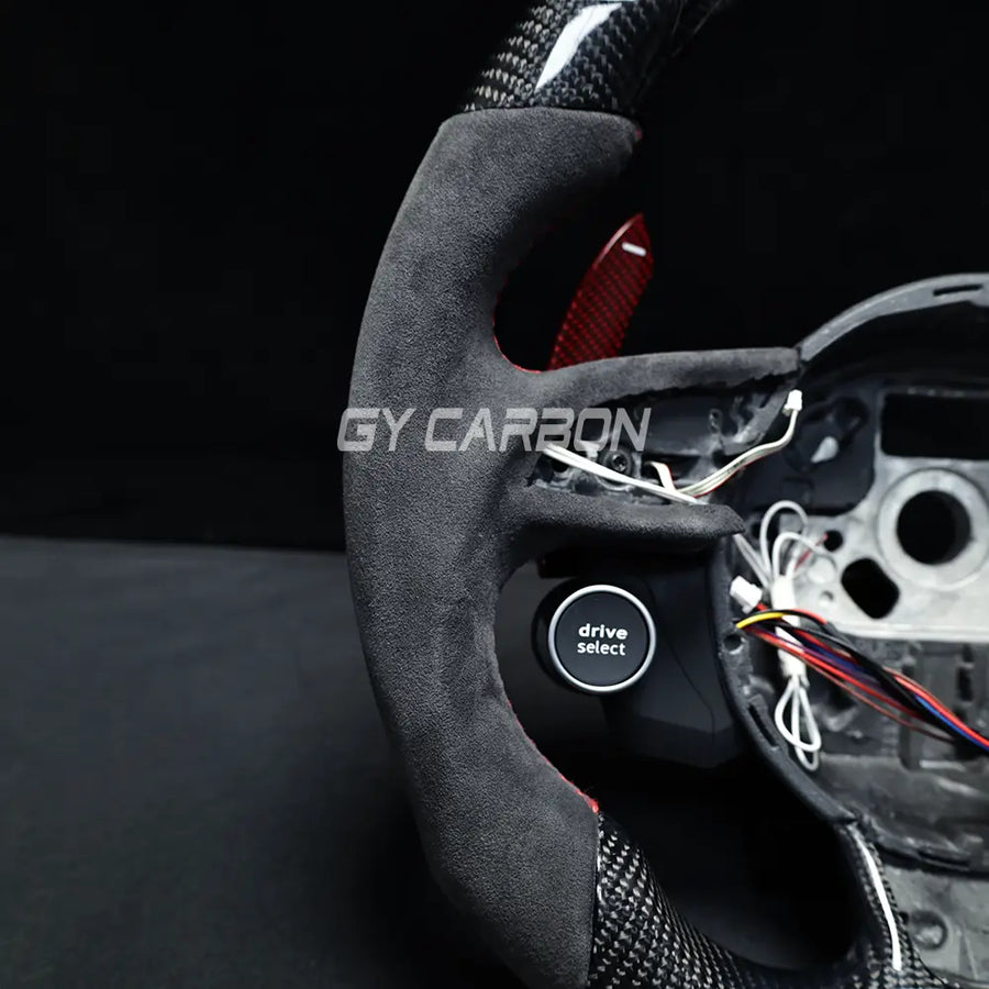 Custom Carbon Fiber LED Steering Wheel Fit For Audi B8/B8.5 Series