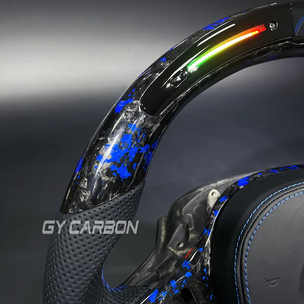 Forged Carbon Fiber LED Steering Wheel For BMW G Series X3-X5 M3-M5