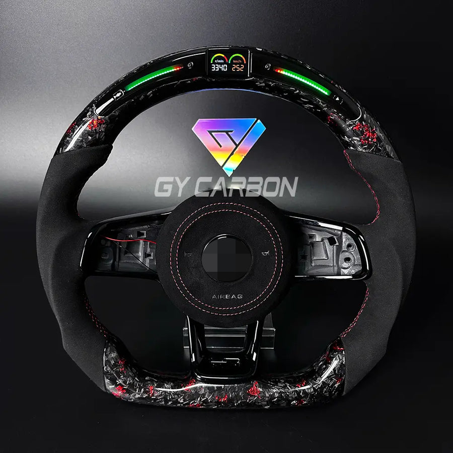 Custom LED Steering Wheel For VW Golf R MK7 Mk7.5 GTI GTD