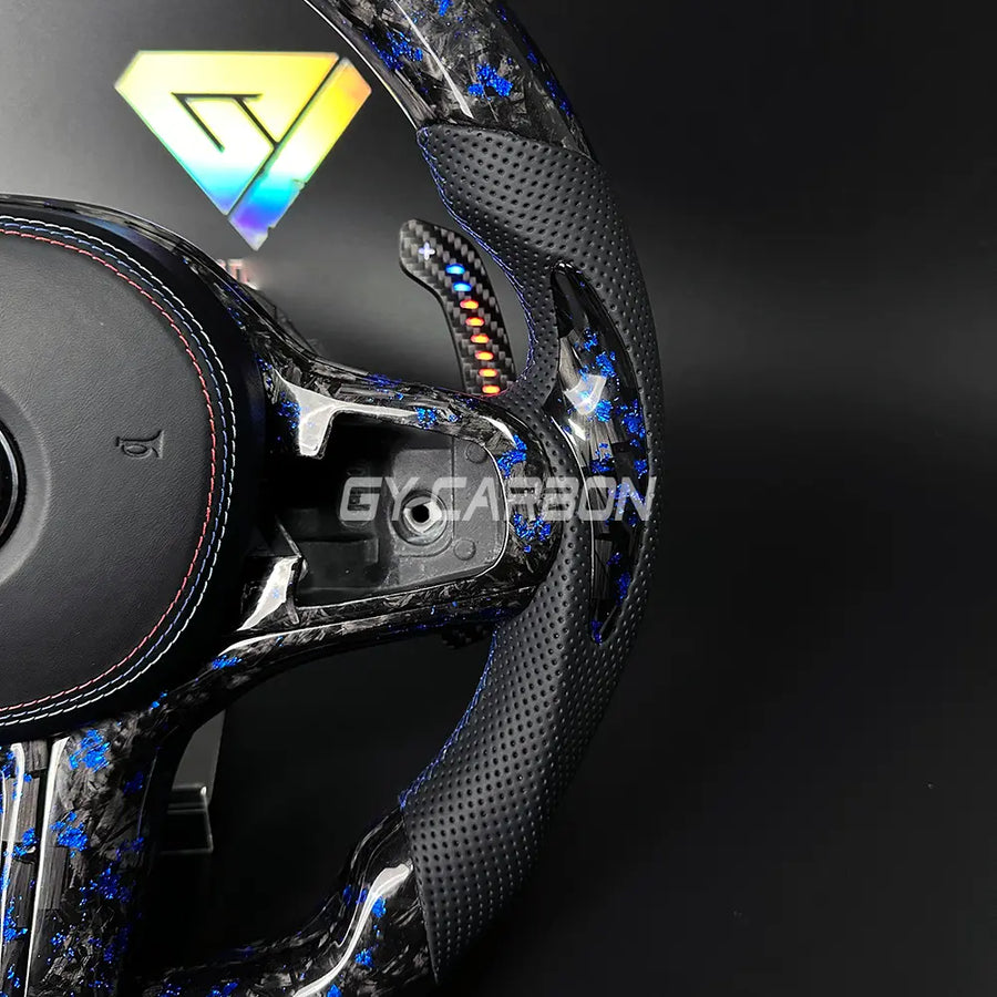 Forged Carbon Fiber LED Steering Wheel For BMW M2 M3 M4 M5 M6 X3-X6