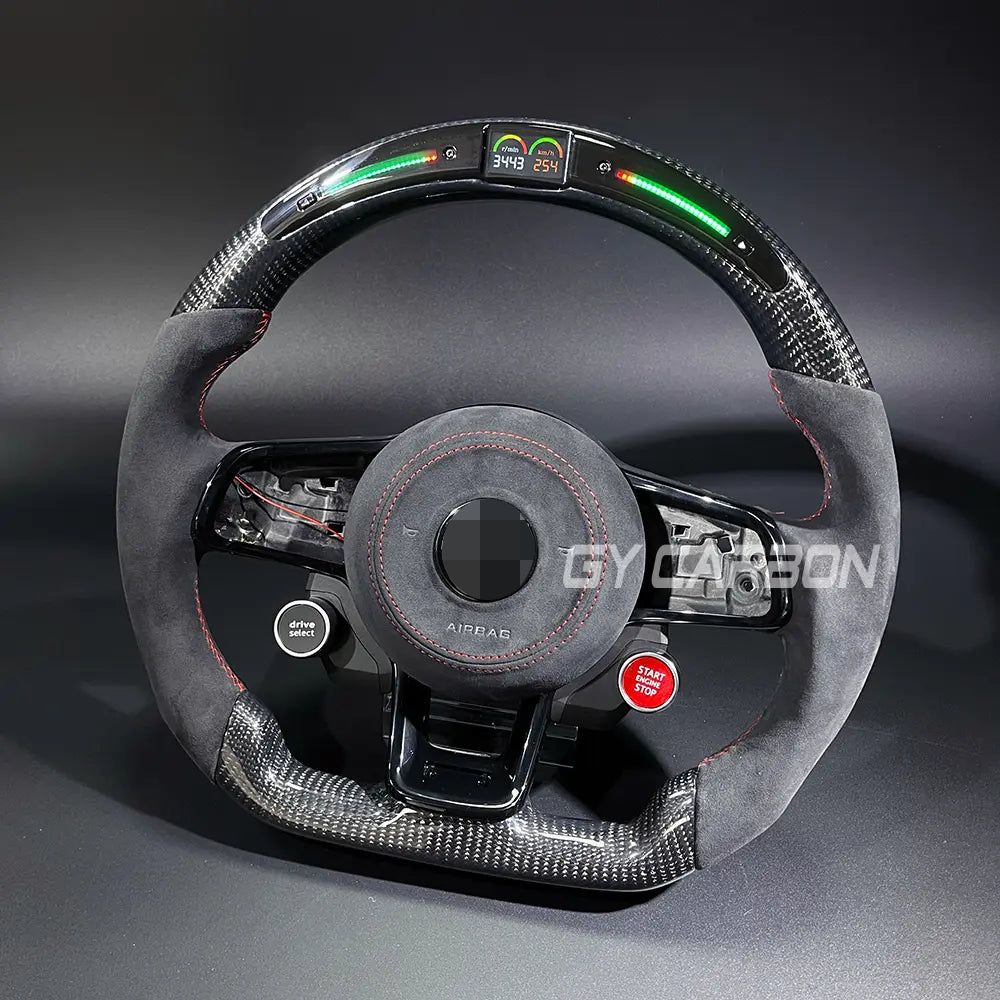 Custom Carbon LED Steering Wheel For VW Golf R MK7 Mk7.5
