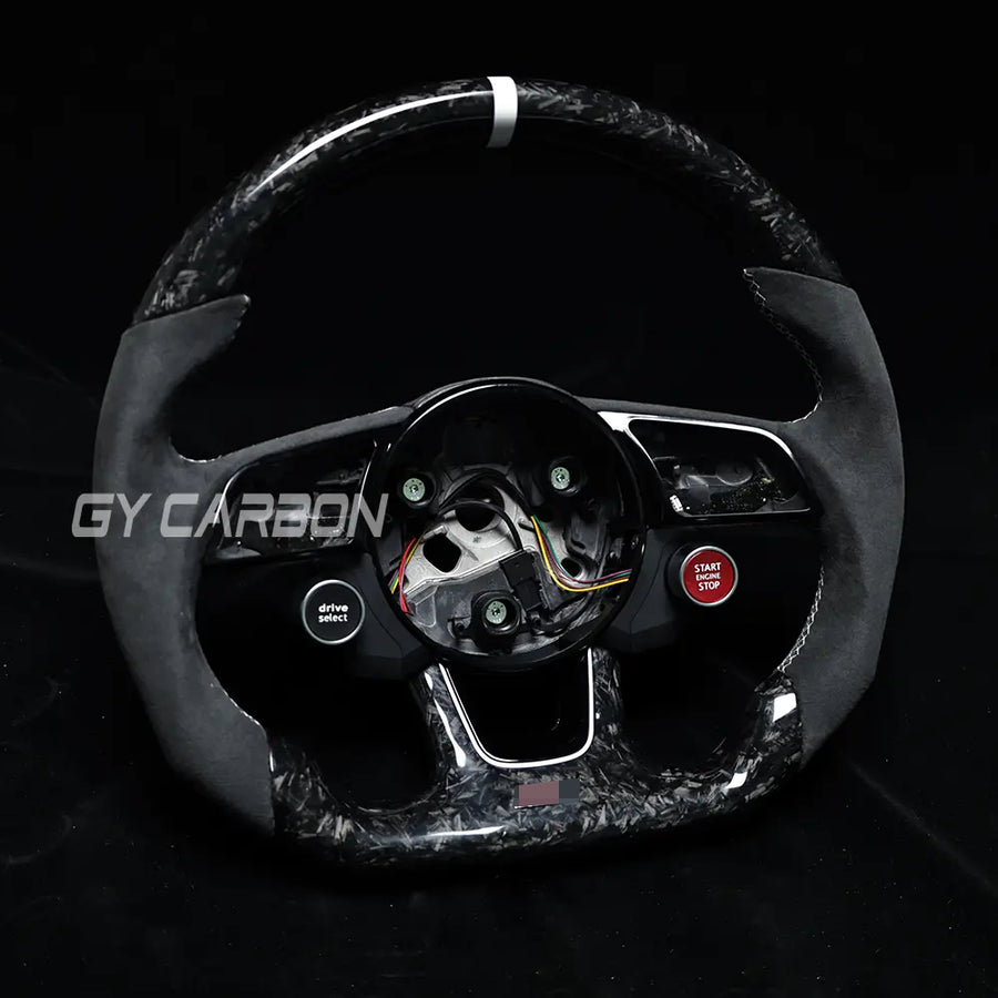 Forged Carbon Fiber Steering Wheel Fit For Audi A 3 A4 A5 RS3-RS5