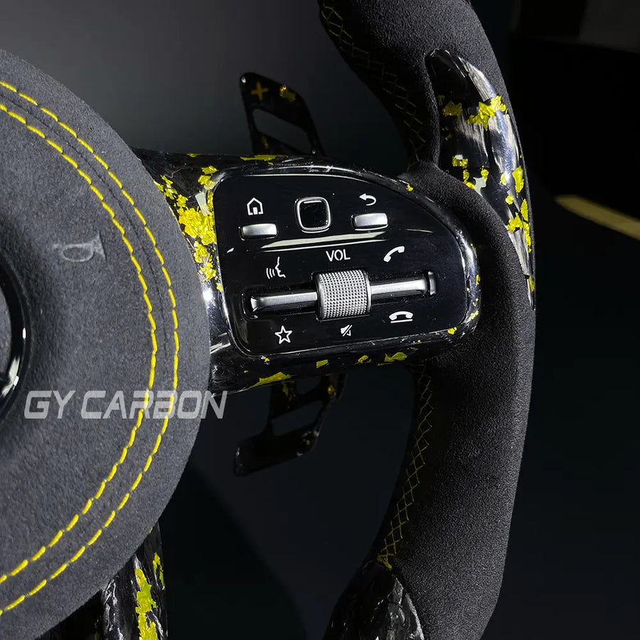 LED Steering Wheel For Mercedes Benz AMG C63 E63 GLA GLC GLE Upgrade