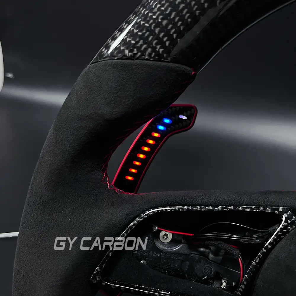 Custom LED Steering Wheel Fit For Audi A3 A4 A5 RS3 RS4 RS5 S3 S4 S5 S6