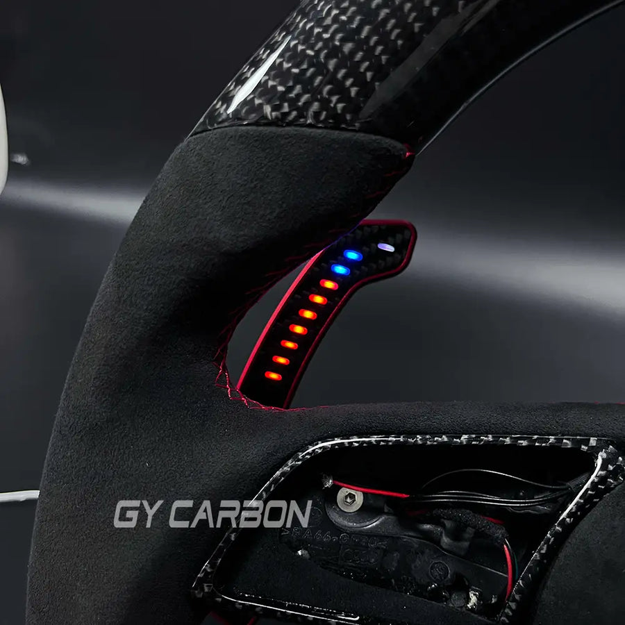 Custom LED Steering Wheel Fit For Audi A3 A4 A5 RS3 RS4 RS5 S3 S4 S5 S6