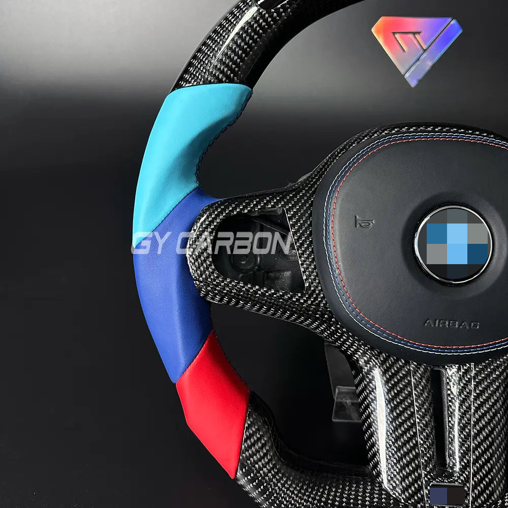 M-Color Leather LED Steering Wheel For BMW G Series