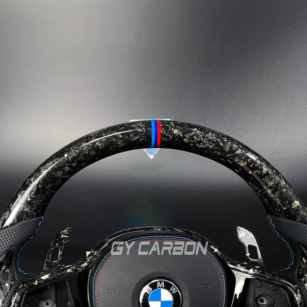 Carbon Fiber Steering Wheel For BMW X3M X4M X5M X6M M5 G87 G80 G82 G28 G20 G22 G38