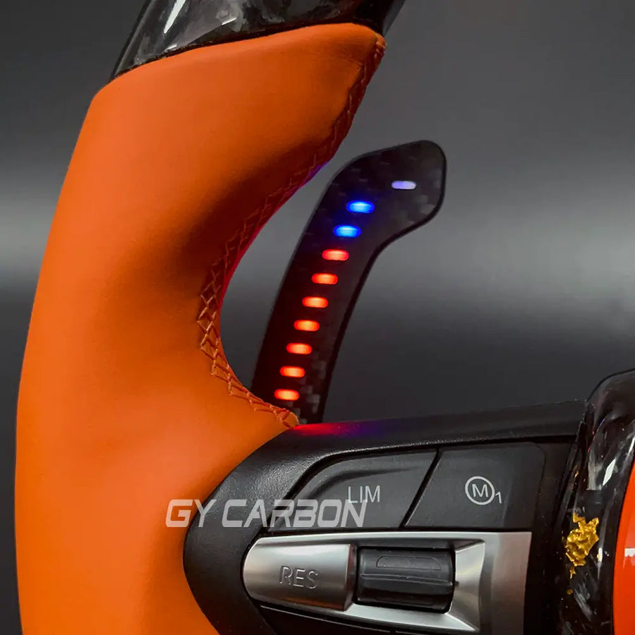 Custom Carbon Fiber LED Steering Wheel For BMW M2-M7 1-7 Series