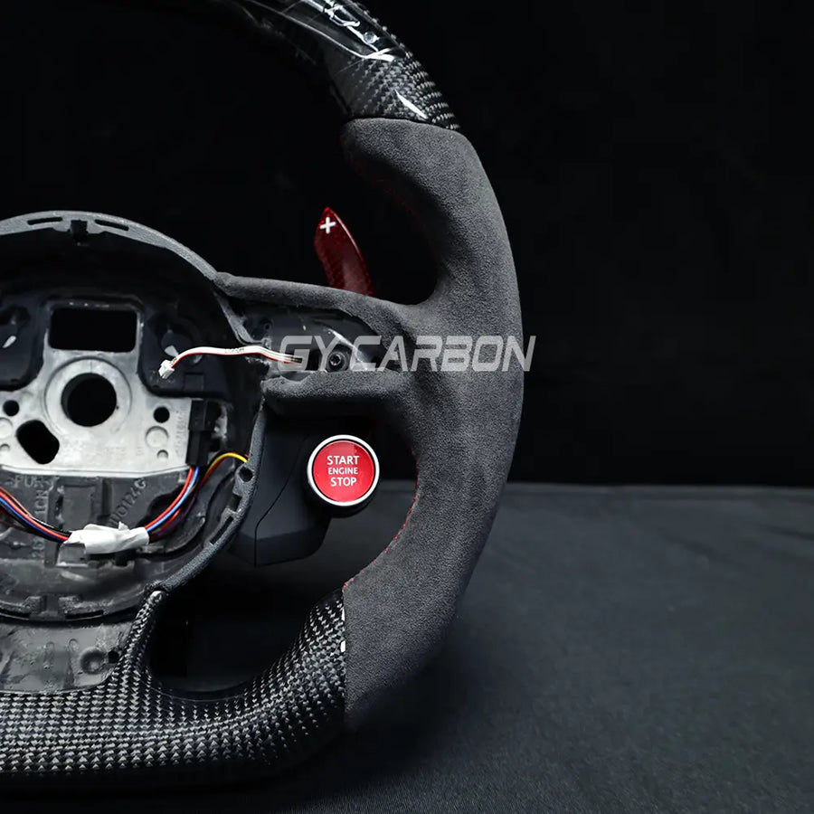 Custom Carbon Fiber LED Steering Wheel Fit For Audi B8/B8.5 Series