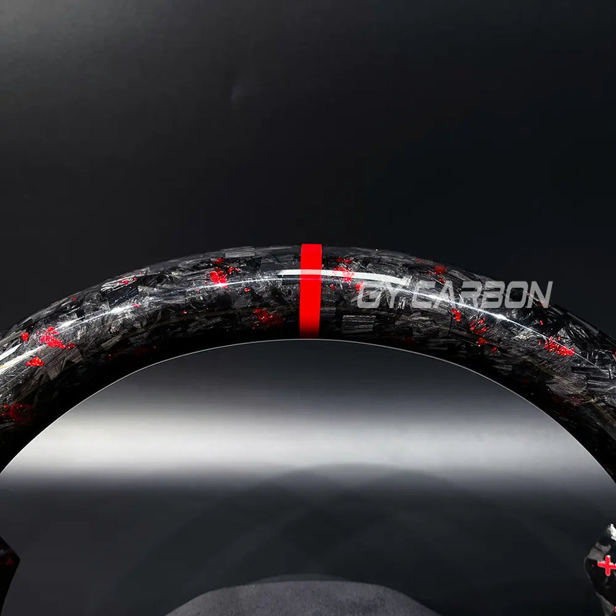 Forged Carbon Fiber Steering Wheel Fit For VW Golf R GTI