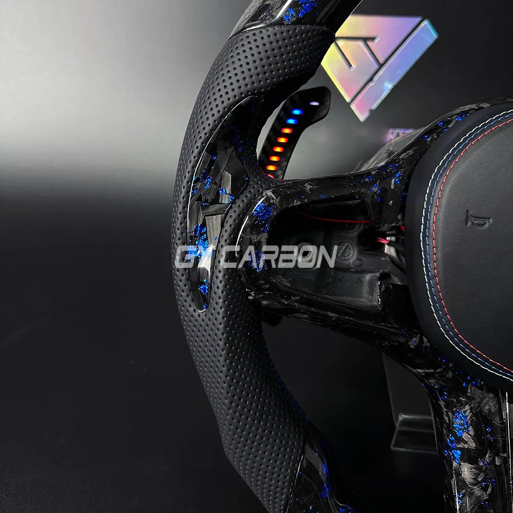 Forged Carbon Fiber LED Steering Wheel For BMW M2 M3 M4 M5 M6 X3-X6