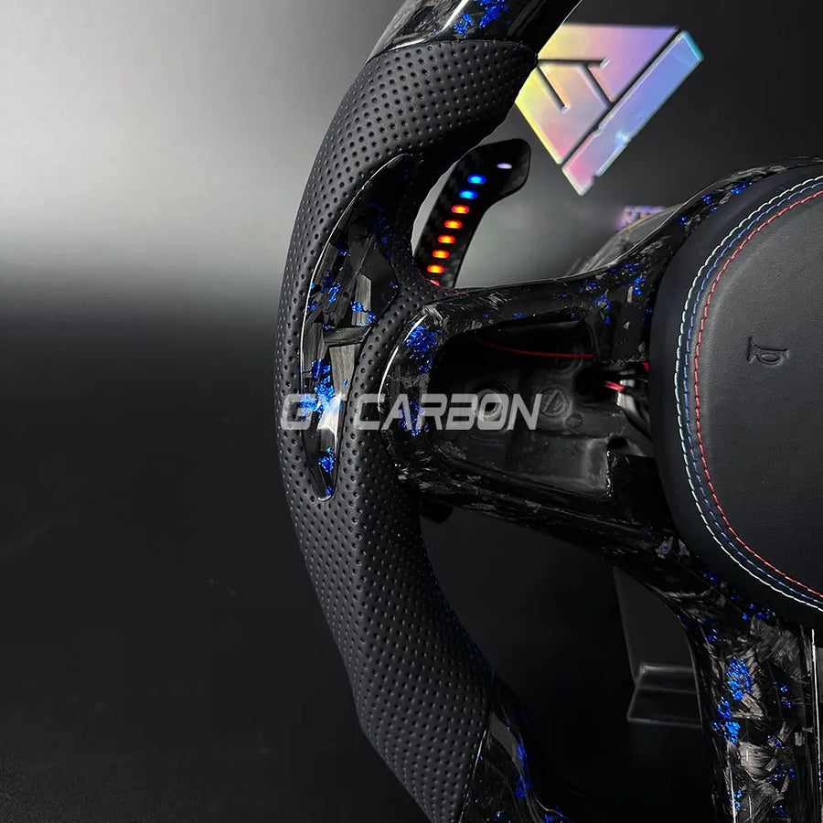 Forged Carbon Fiber LED Steering Wheel For BMW M2 M3 M4 M5 M6 X3-X6