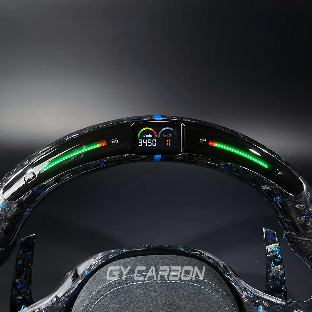 LED Forged Carbon Fiber Steering Wheel For BMW G Series