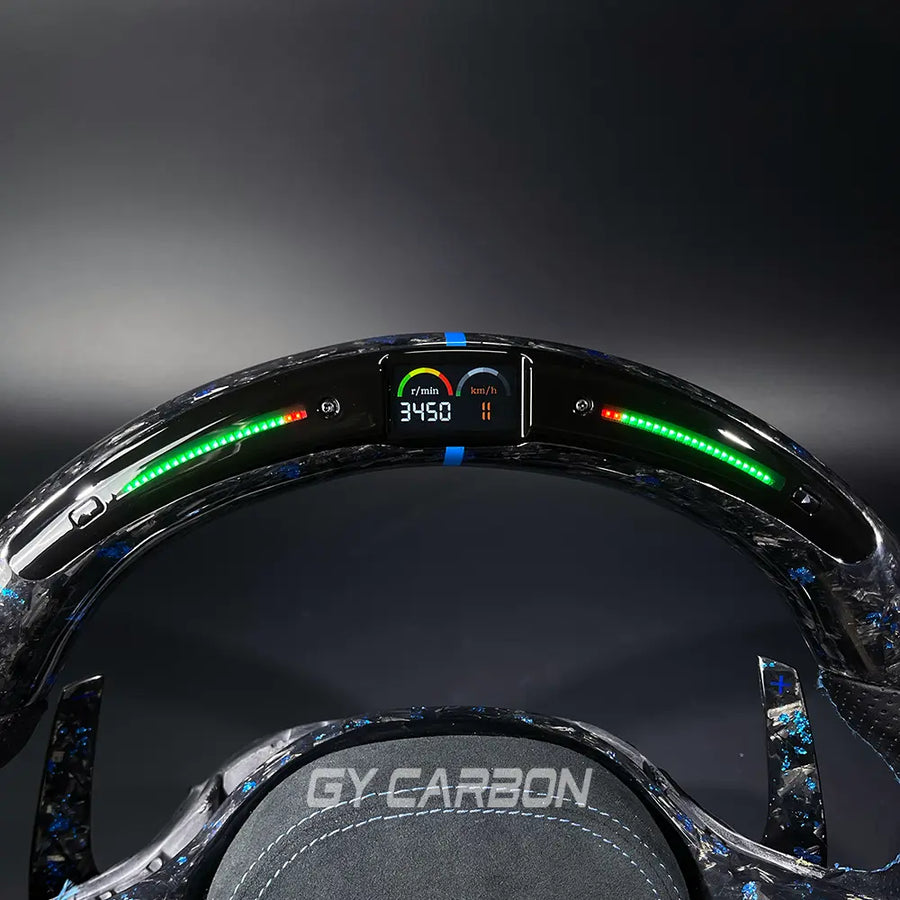 LED Forged Carbon Fiber Steering Wheel For BMW G Series