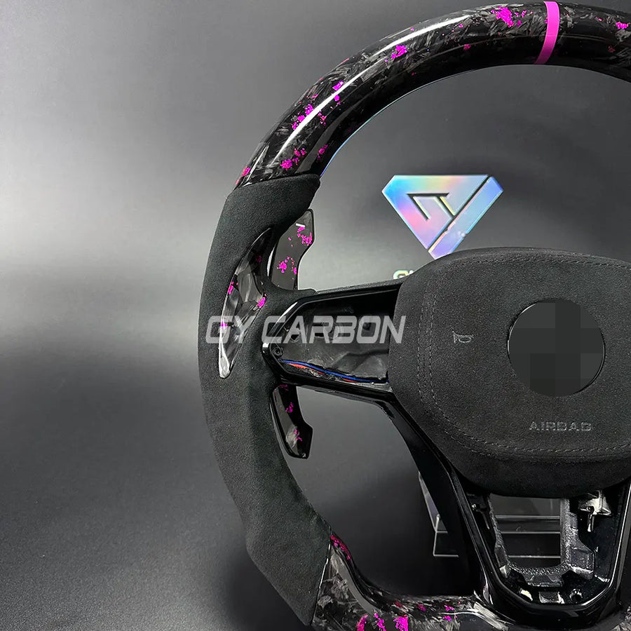 Custom Forged Carbon Steering Wheel Fit For VW Golf R GTI MK8/8.5