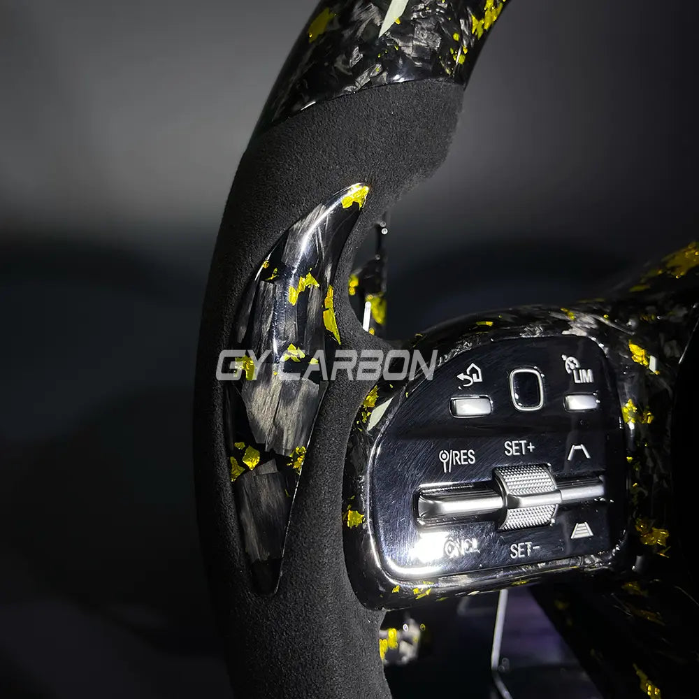 LED Steering Wheel For Mercedes Benz AMG C63 E63 GLA GLC GLE Upgrade