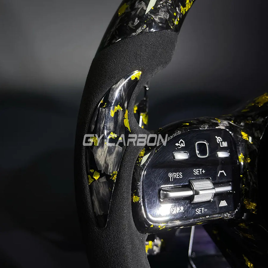 LED Steering Wheel For Mercedes Benz AMG C63 E63 GLA GLC GLE Upgrade
