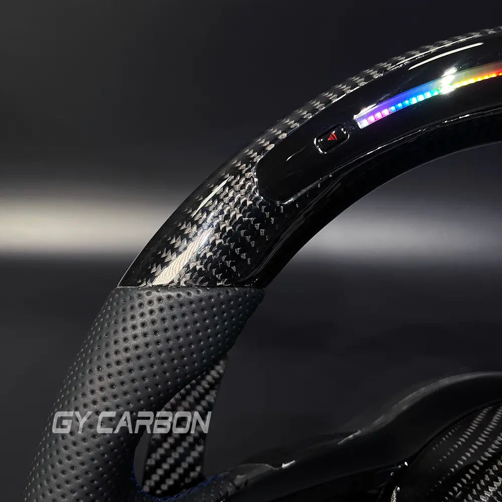 Custom Carbon Fiber Steering Wheel For VW Golf R MK7 Mk7.5 GTD