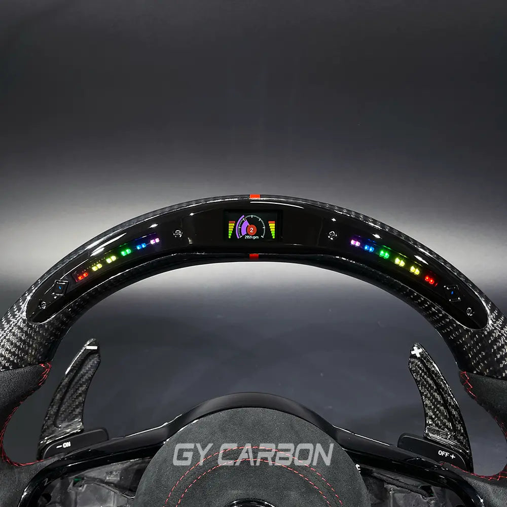 LED Steering Wheel For VW Golf R MK7 Mk7.5 GTE GTD