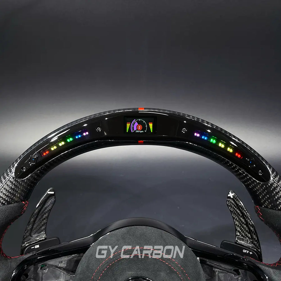 LED Steering Wheel For VW Golf R MK7 Mk7.5 GTE GTD