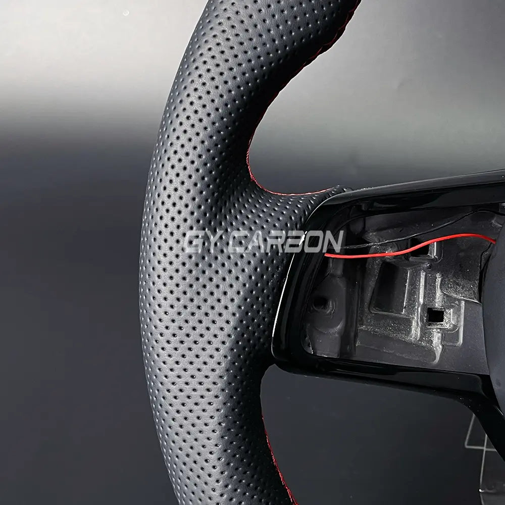 LED Steering Wheel For VW Golf 7 MK7 Mk7.5 GTI GTD 2014-2017 Carbon Fiber