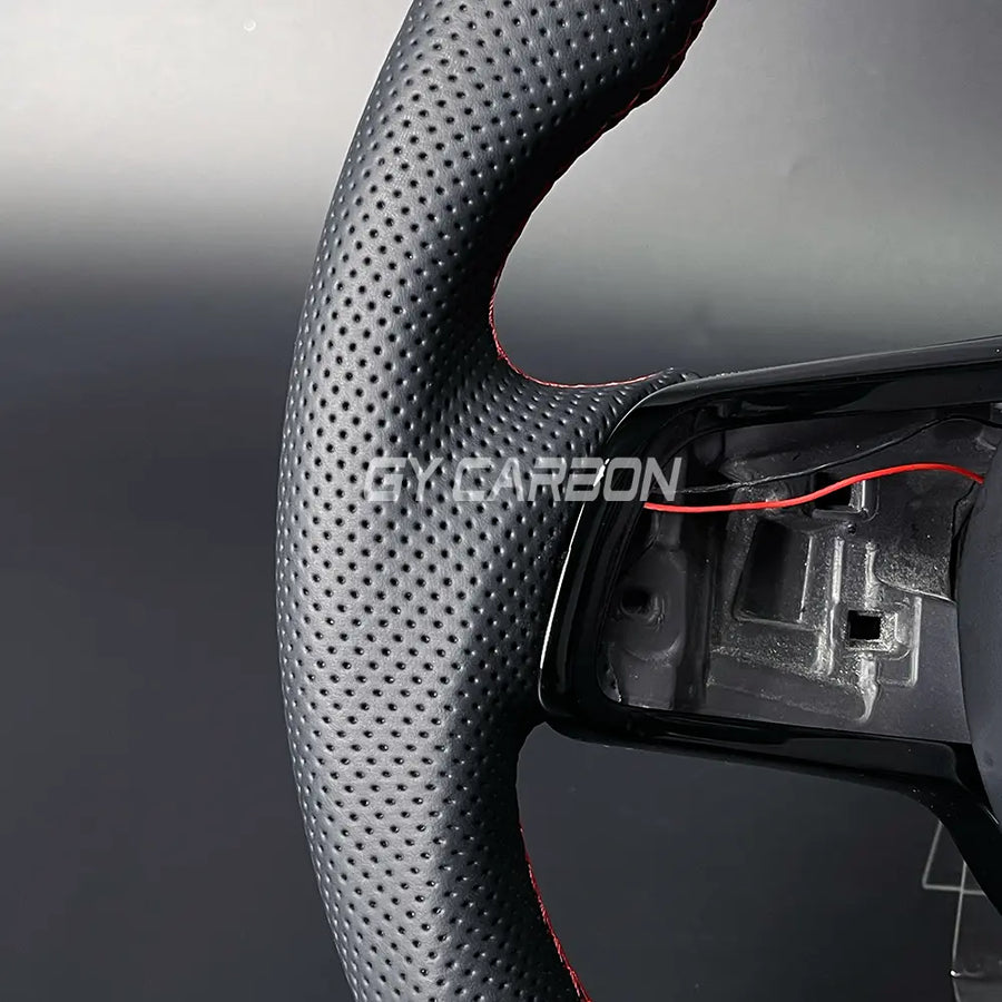 LED Steering Wheel For VW Golf 7 MK7 Mk7.5 GTI GTD 2014-2017 Carbon Fiber