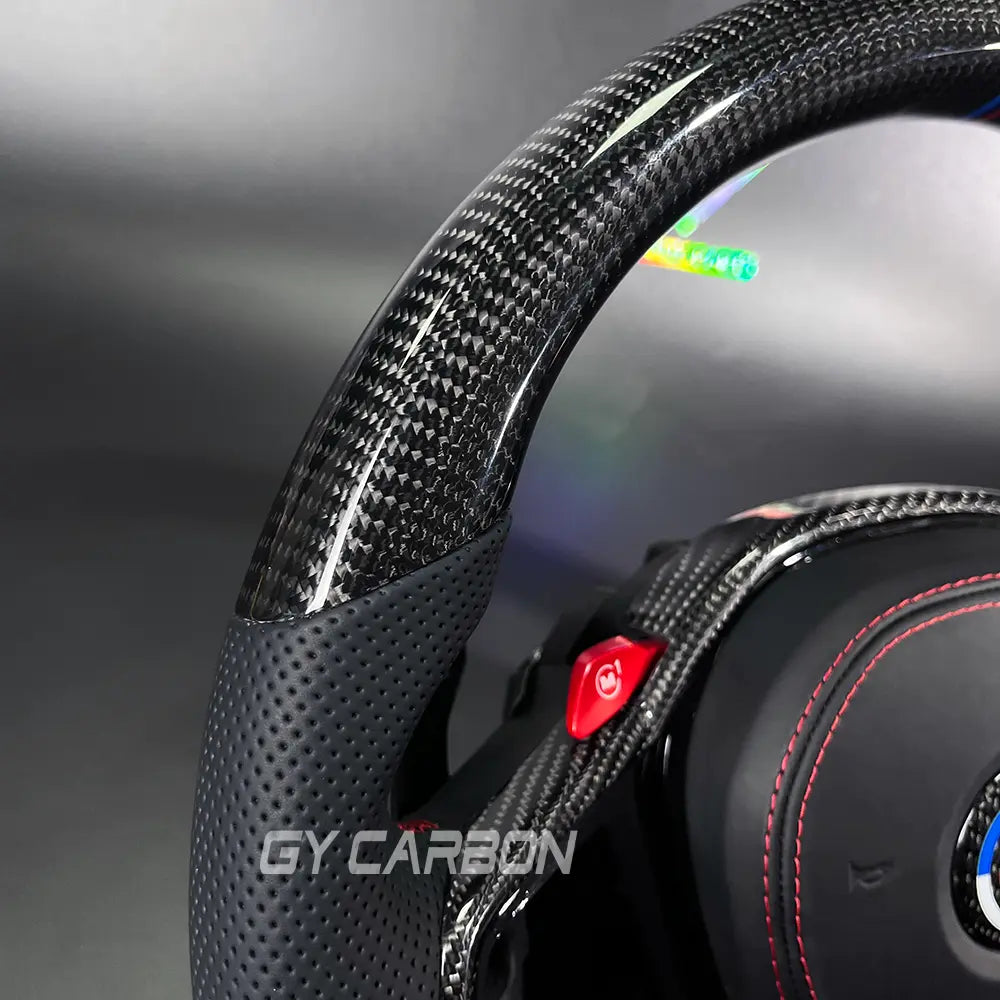 Custom Carbon Fiber Steering Wheel For BMW CS Series