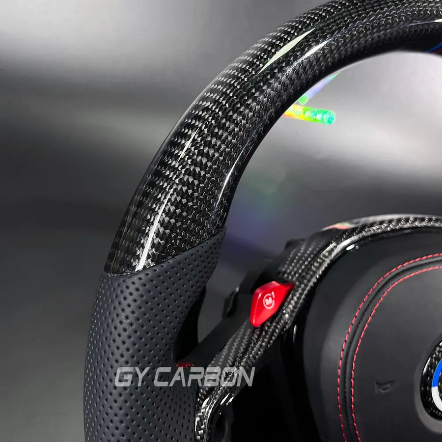 Custom Carbon Fiber Steering Wheel For BMW CS Series